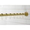 Kingston Brass KSR607 72-Inch Adjustable Stainless Steel Shower Curtain Rod with Rings, Brushed Brass KSR607 - alternate 3
